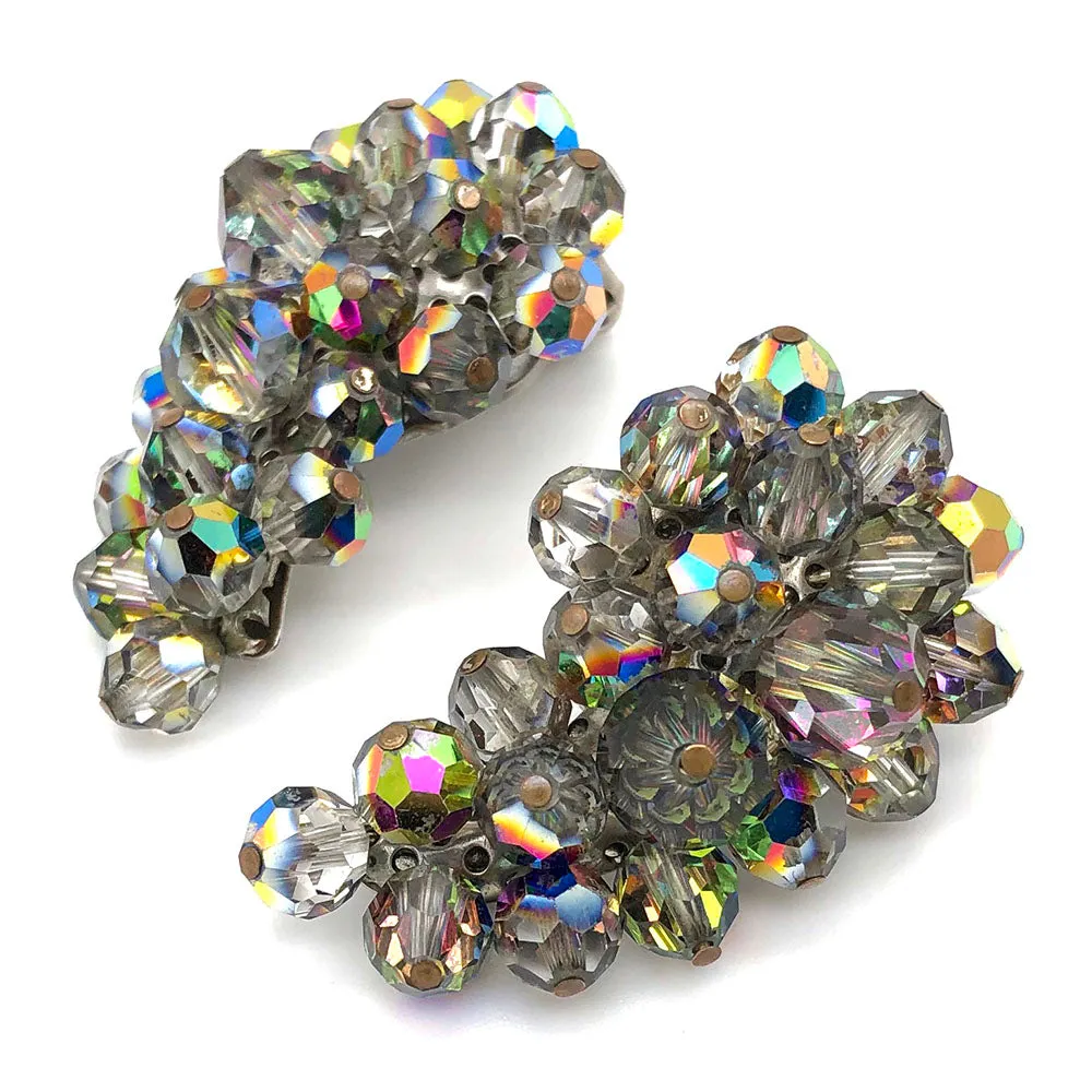 【USA輸入】ヴィンテージ ラグナ ガラスビーズ イヤリング/Vintage LAGUNA Glass Beads Clip On Earrings