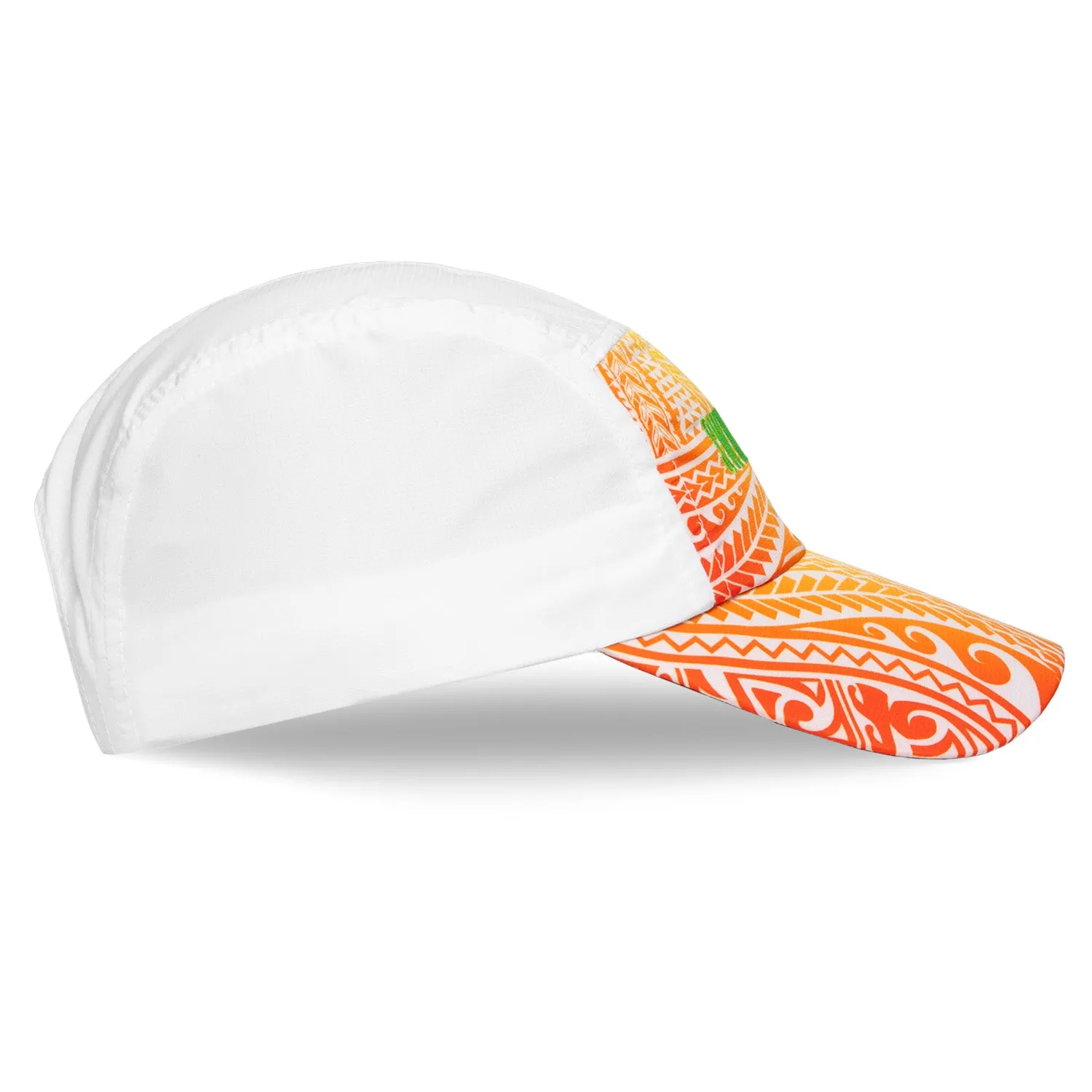 White Tribal SBR Running Hat