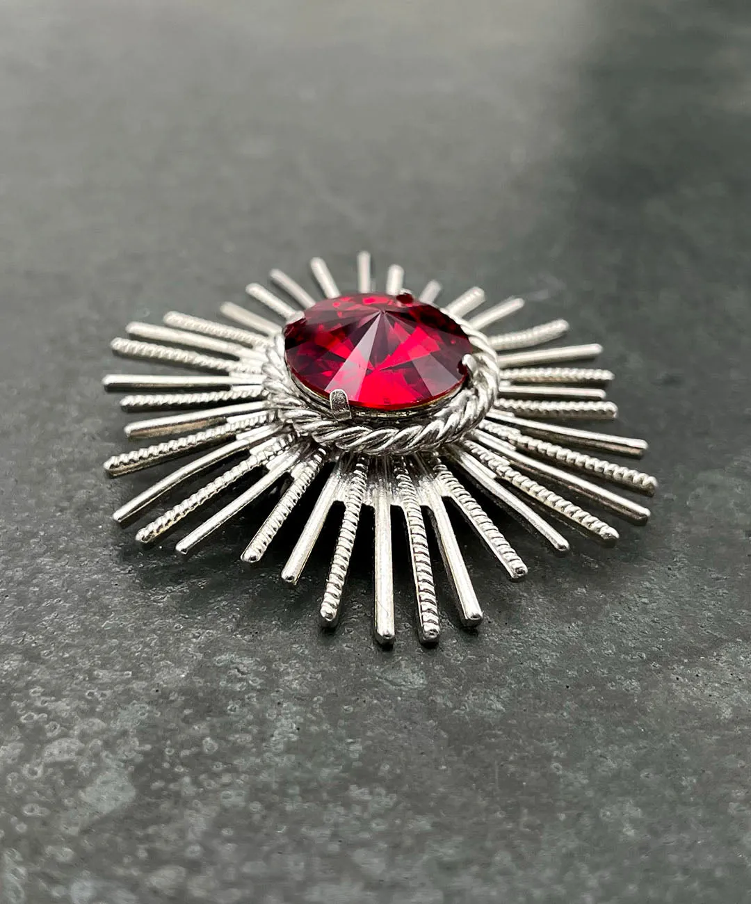 【ドイツ買付】ヴィンテージ SEIBOTH レッド ビジュー ブローチ/Vintage SEIBOTH Red Bijou Brooch