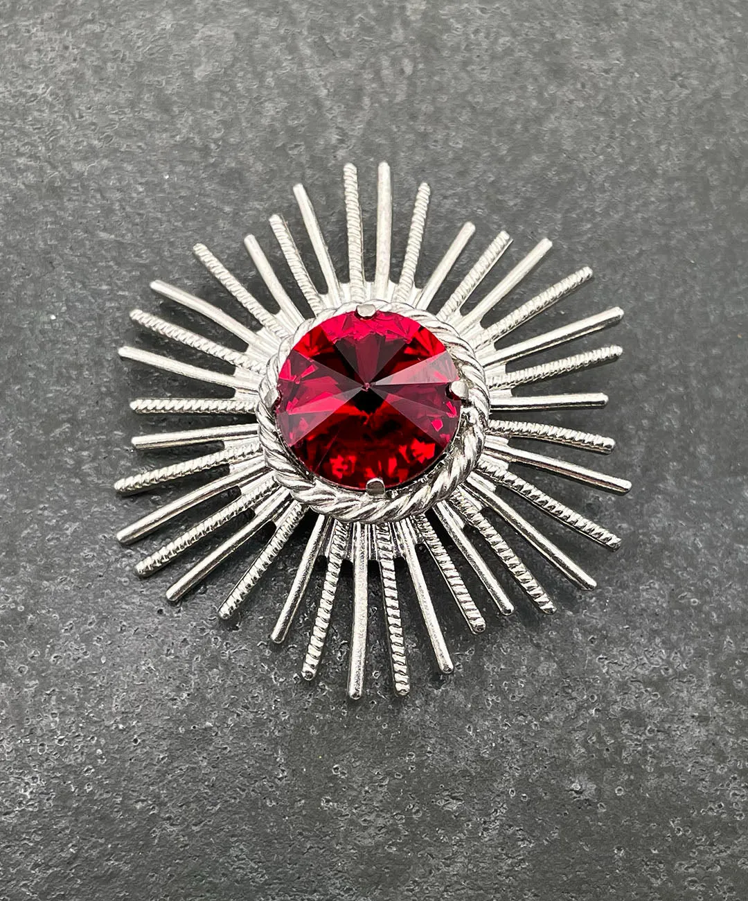 【ドイツ買付】ヴィンテージ SEIBOTH レッド ビジュー ブローチ/Vintage SEIBOTH Red Bijou Brooch