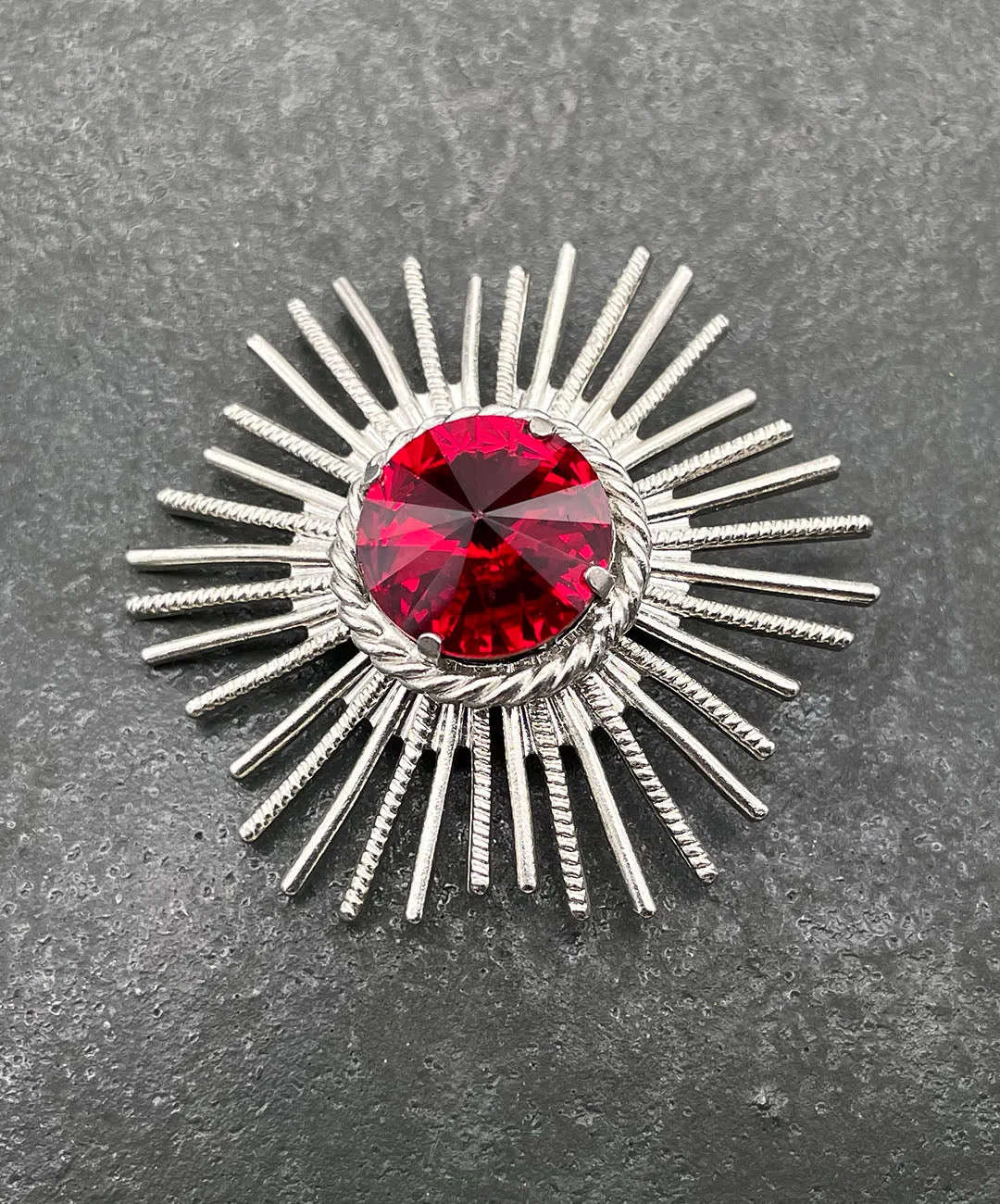 【ドイツ買付】ヴィンテージ SEIBOTH レッド ビジュー ブローチ/Vintage SEIBOTH Red Bijou Brooch