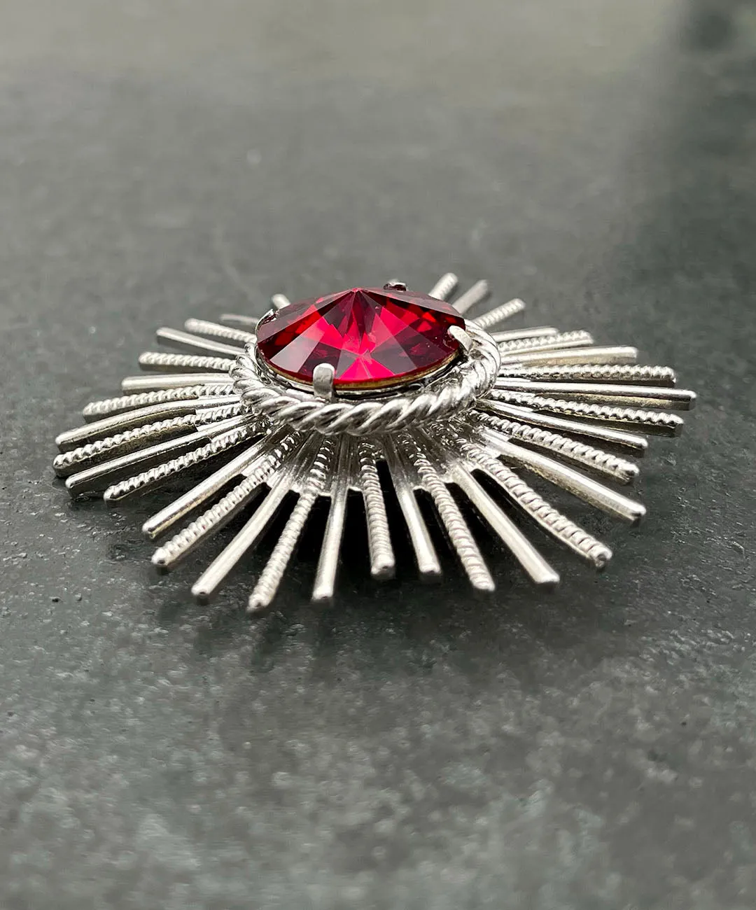 【ドイツ買付】ヴィンテージ SEIBOTH レッド ビジュー ブローチ/Vintage SEIBOTH Red Bijou Brooch